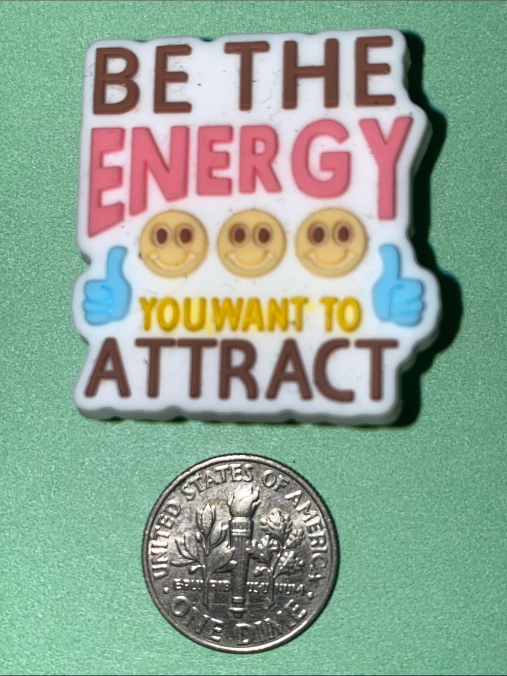 (10 for $15) BE THE ENERGY YOU WANT TO ATTRACT Statements Crocs Shoes Charms